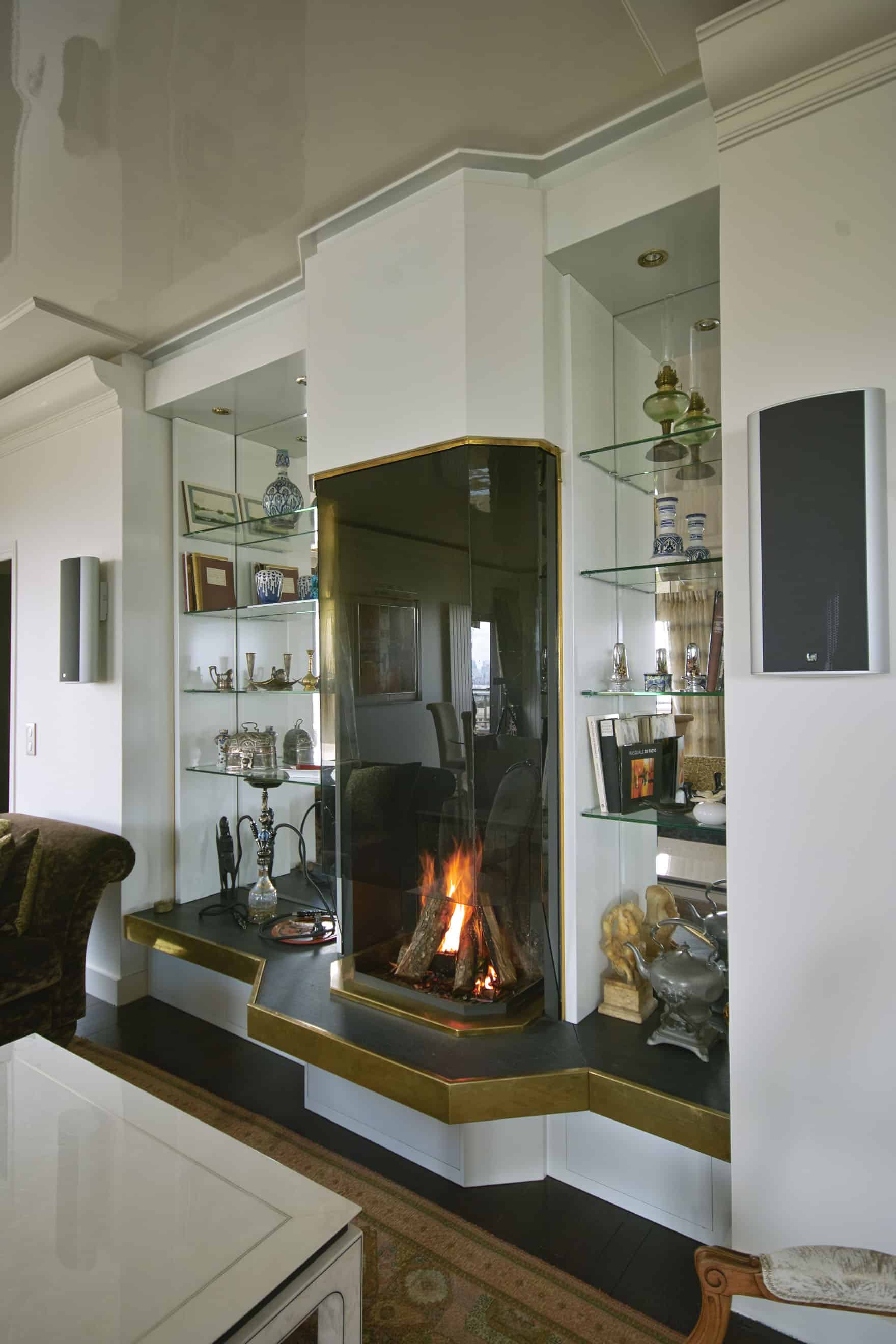 contemporary fireplace - custom fireplace - modern fireplace - luxury